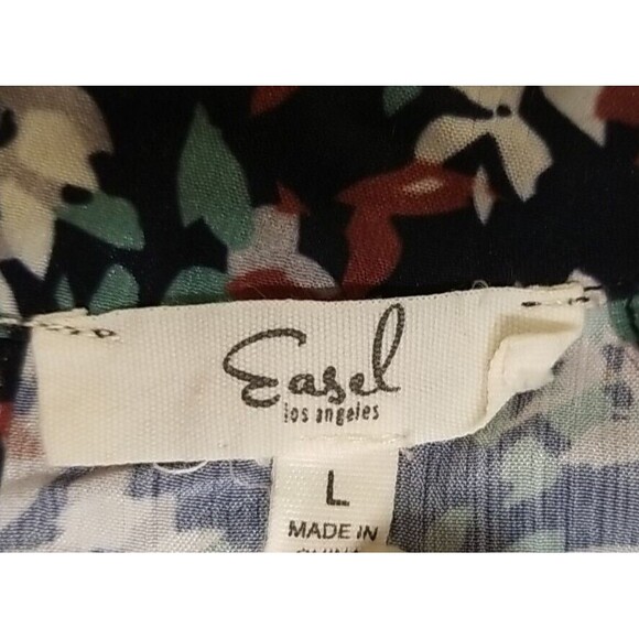 Anthropologie Easel Boho Floral Halter Sleeveless Blouse Top  Large          T33 - Picture 6 of 8